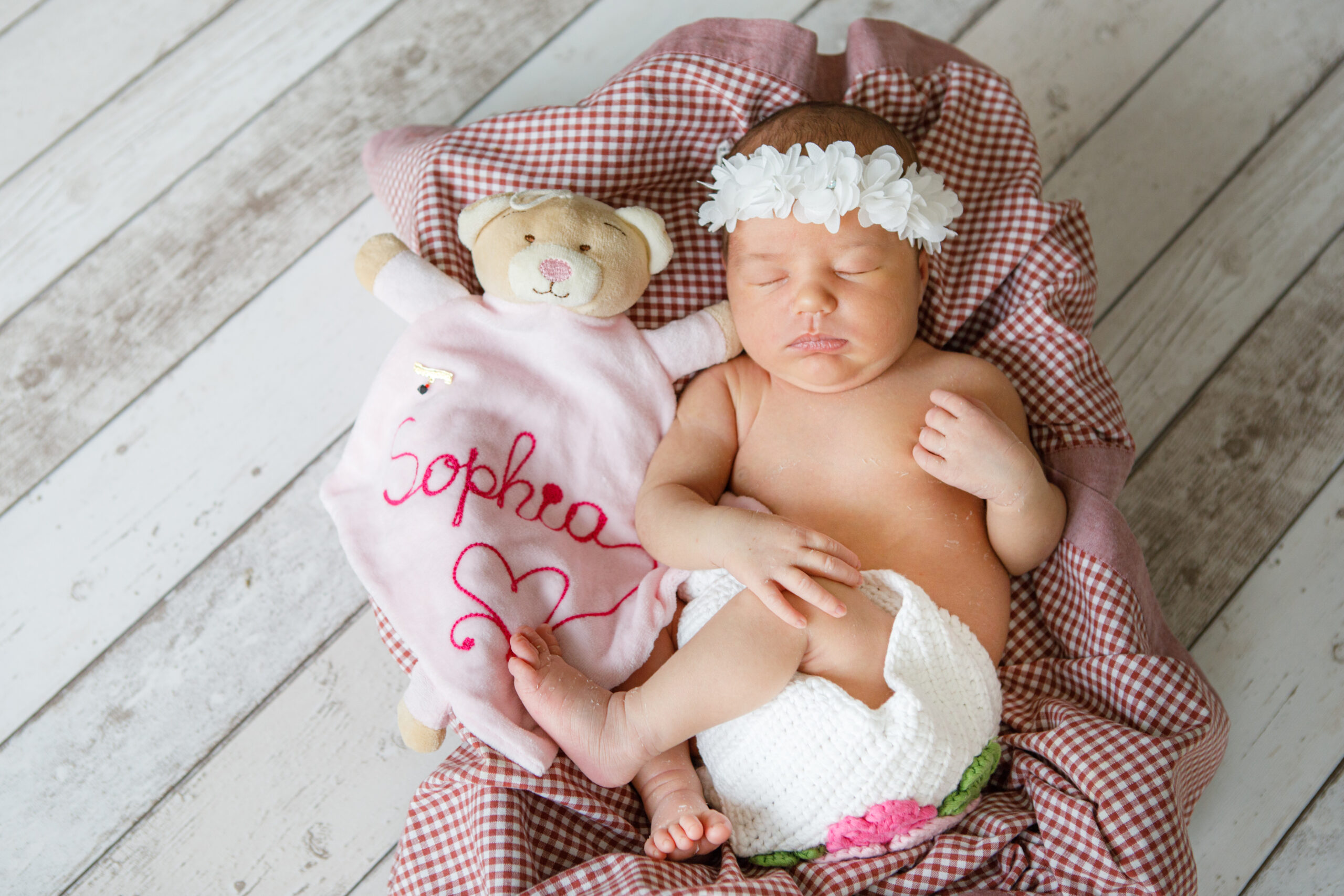 Babyfotos der kleinen Sophia