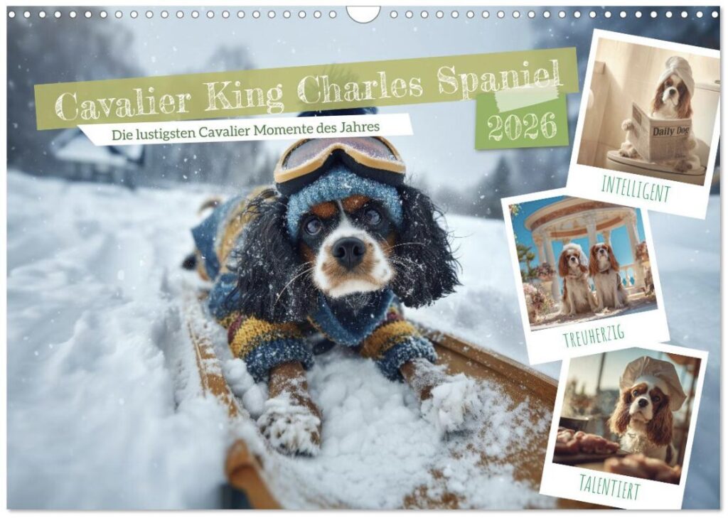 Cavalier King Charles Spaniel Wandkalender